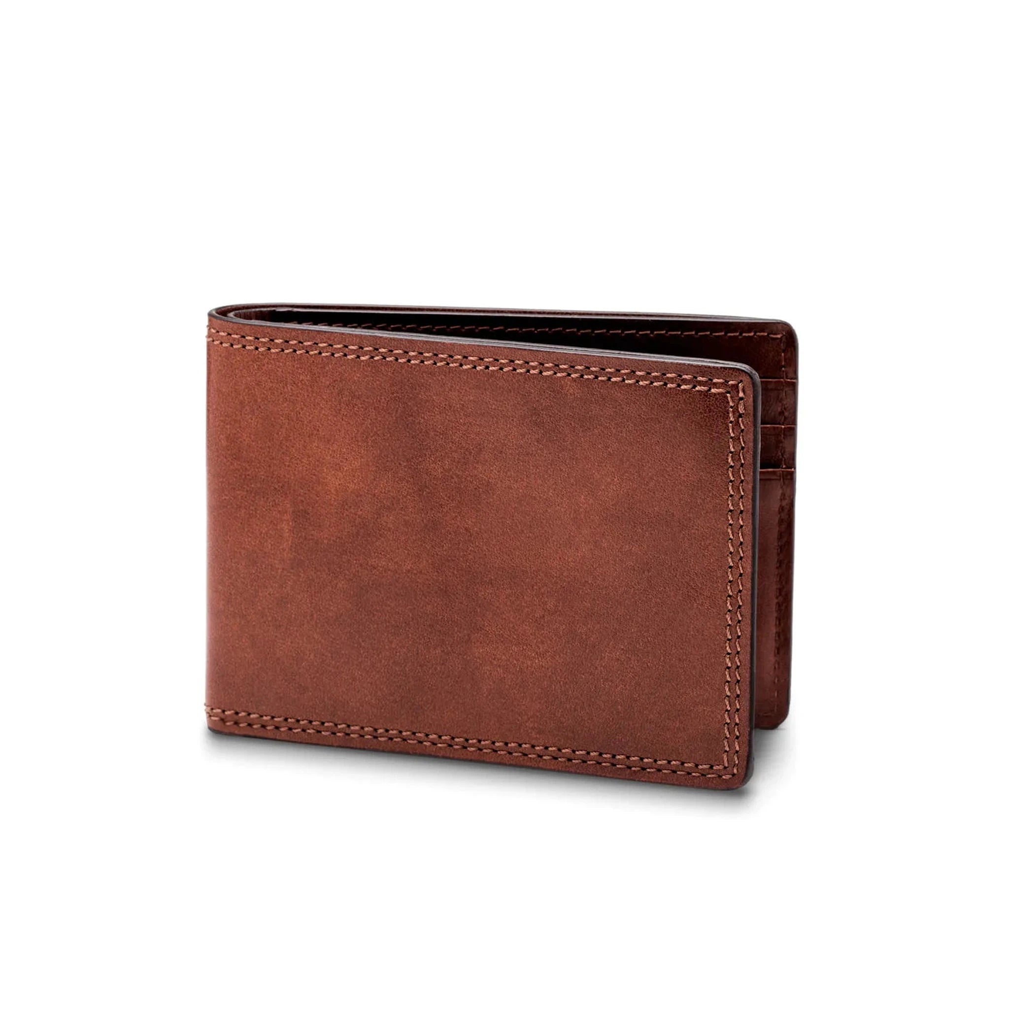 wallets for men with removable money clip-Bosca Dolce Leather Small Bifold Wallet 