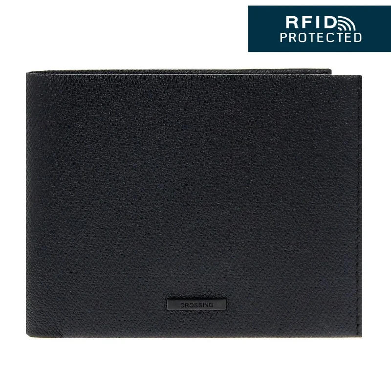 wallets for men with leather strap-Crossing Elite Bi-fold Leather Wallet RFID