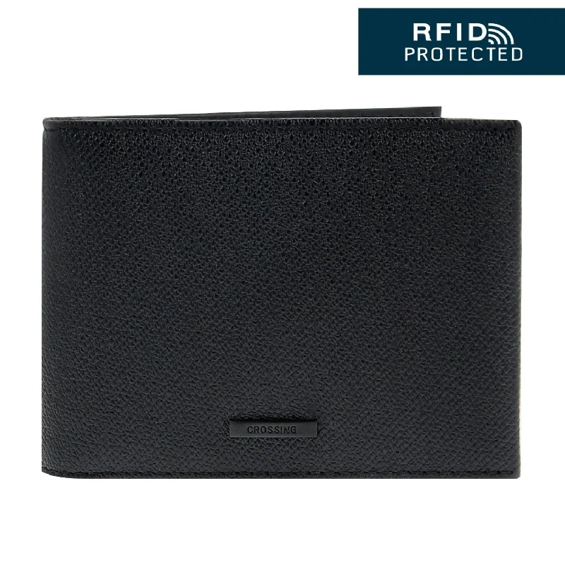 wallets for men with card organizer and coin pocket-Crossing Elite Leather Money Clip Leather Wallet RFID