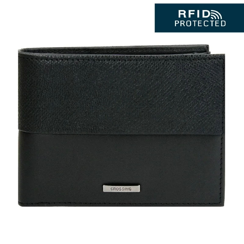 wallets for women with inner organizational system-Crossing Infinite Money Clip Leather Wallet RFID