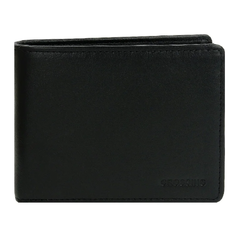 wallets for women with multiple bill sections-Crossing Prime Slim Nappa Leather Wallet With Coin Pocket [5 Card Slots]