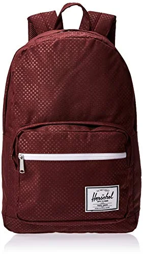 Herschel Pop Quiz Backpack, Plum Dot Check, Classic 22L