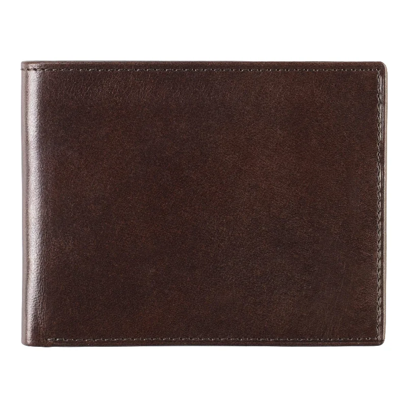 wallets for women with wrist strap for convenience-Johnston & Murphy Italian Leather Slimfold Wallet