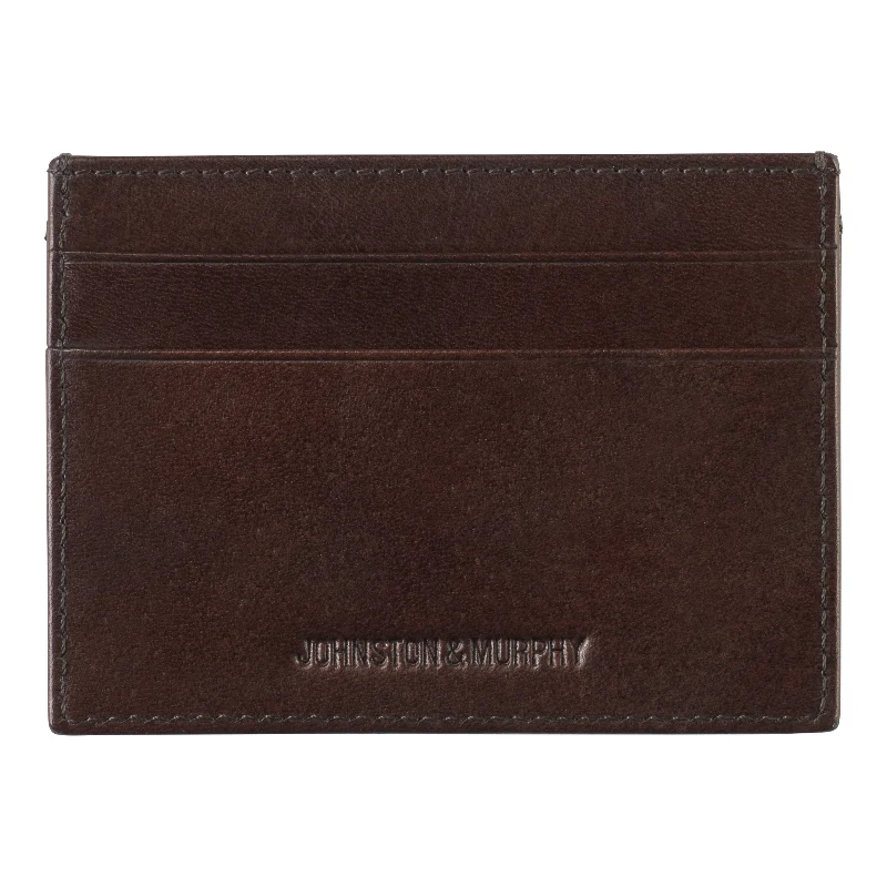 stylish wallets for women with snap button closure-Johnston & Murphy Italian Leather Weekender Case