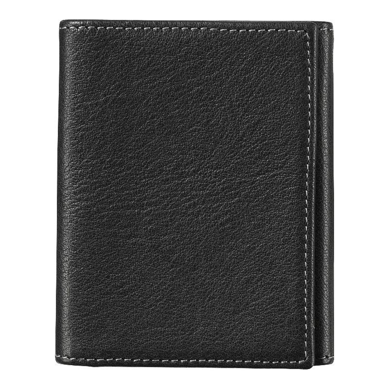 wallets for women with clear ID pocket-Johnston & Murphy Tri-Fold Wallet