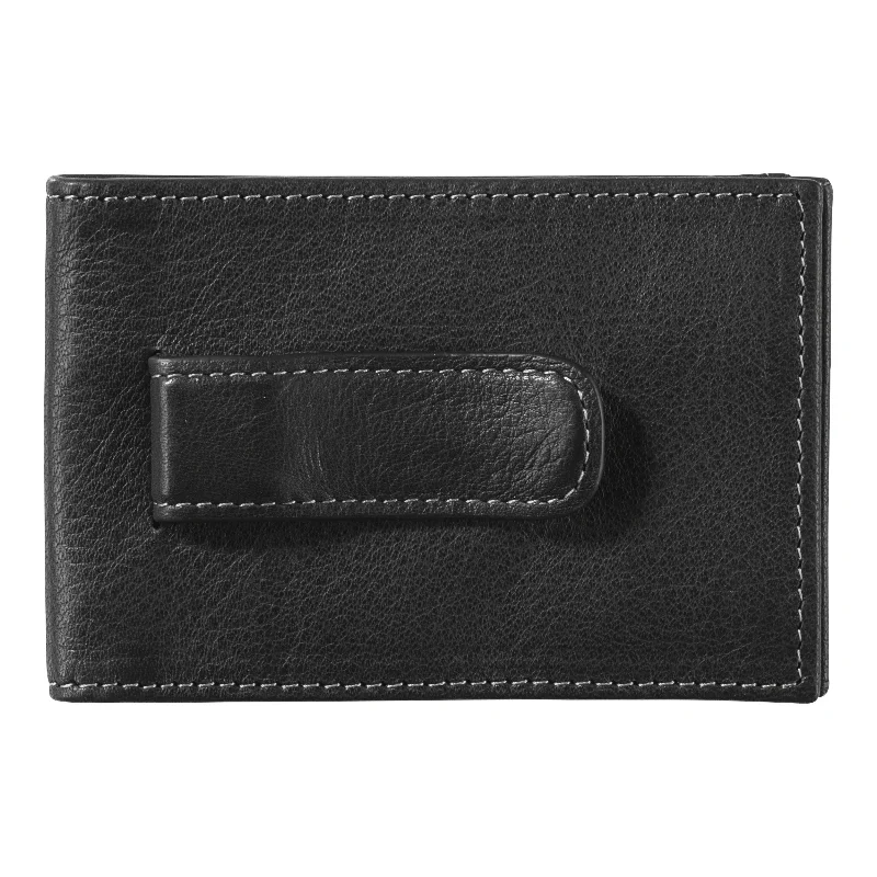 wallets for men with leather strap and buckle-Johnston & Murphy Two-Fold Money Clip Wallet