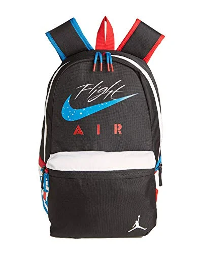 Nike Air Jordan Jumpman What The AJ4 4 IV Backpack 15" Laptop Backpack (One Size, Black(9A0377-023)/White)