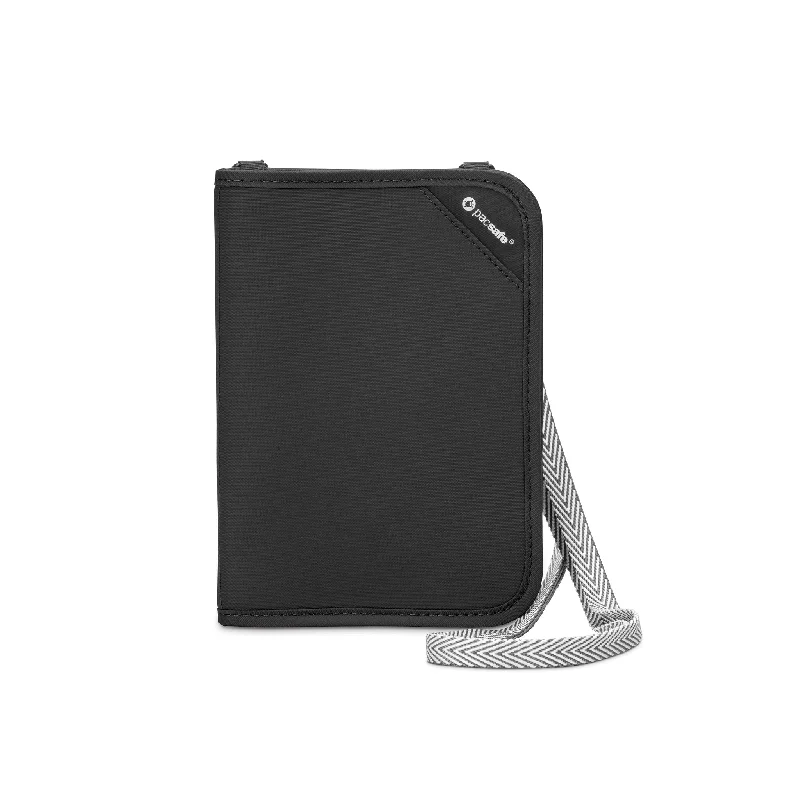 wallets for women with clear ID window-Pacsafe RFIDsafe V150 Organizer