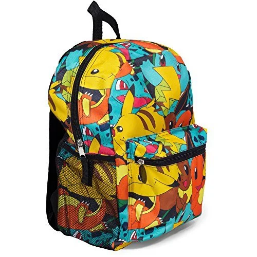 Pokemon Large 16" All Over Print Front Pocket Backpack - Kids