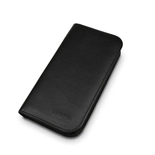 custom keychains for businesses with logo-Samsonite Zip Close Travel Wallet, Black