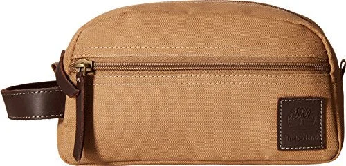 keychains for DIY projects with customizable parts-Timberland Wallets Classic Canvas Travel Kit (Khaki)