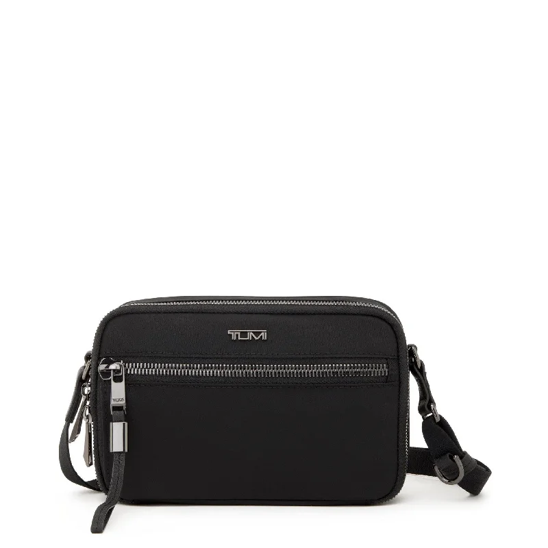 durable keychains for keys with rubberized material-TUMI Voyageur Langley Crossbody