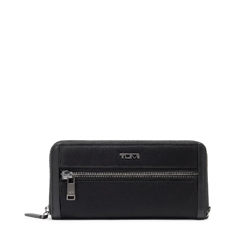 wallets for women with coin section and card slots-TUMI Voyageur Zip-Around Continental