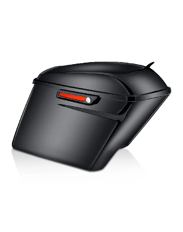 58L - Stretched Bagger 4.5" Extra Large Painted Motorcycle Hard Saddlebags For Harley Electra Glide FLHT (2009-2013)