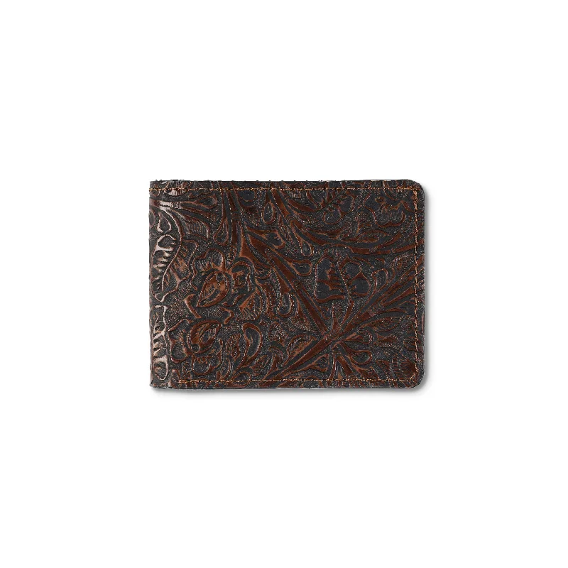 您说：Vintage Tooled Leather Bifold Wallet