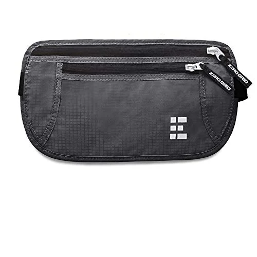 keychains for gardeners with mini toolset-Zero Grid Money Belt w/RFID Blocking - Concealed Travel Wallet & Passport Holder