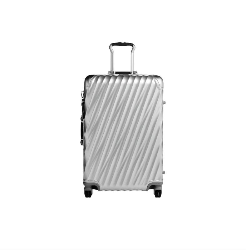 TUMI 19 DEGREE ALUMINUM Short Trip 26" Medium Hardside Checked Spinner