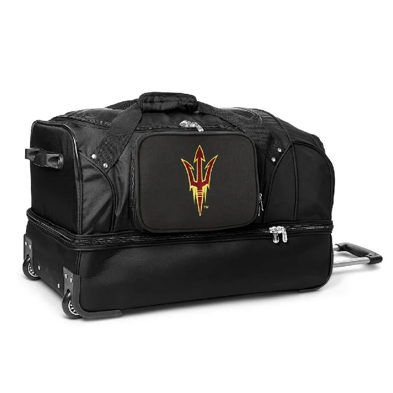 Arizona State Sun Devils 27" Black Rolling Drop Bottom Duffel