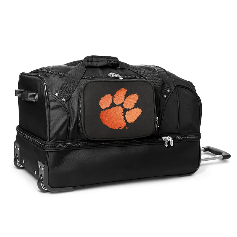 Clemson 27" wheeled Drop Bottom Duffel