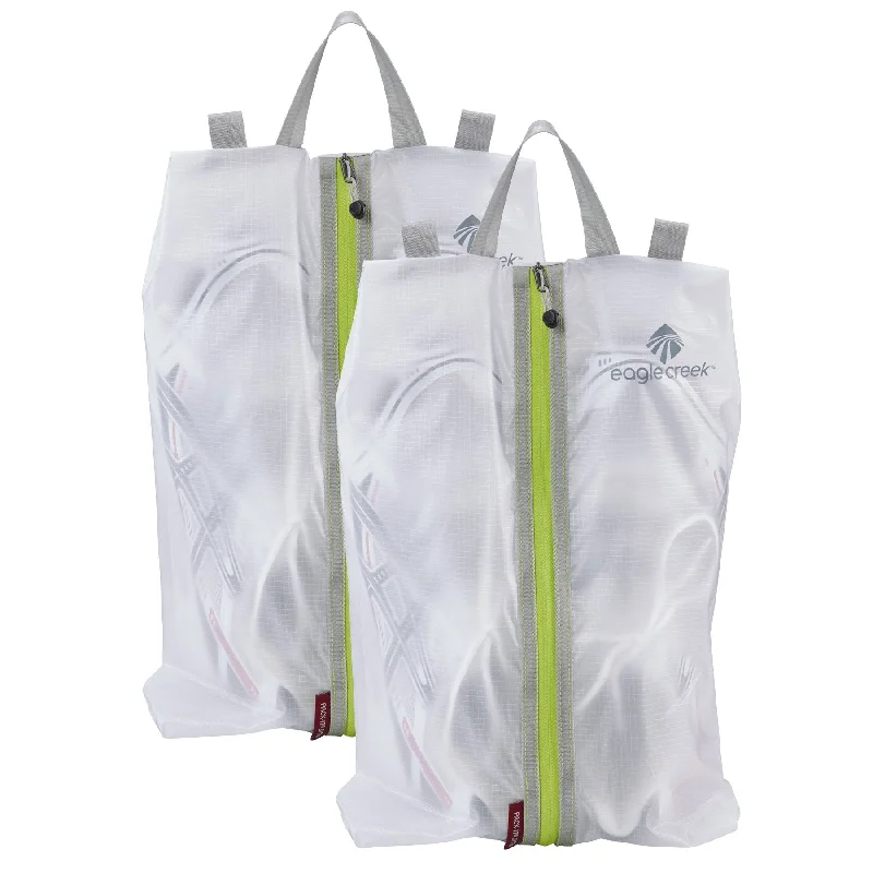 Eagle Creek Pack-It Specter Shoe Sac Set, White/Strobe, Set of 2