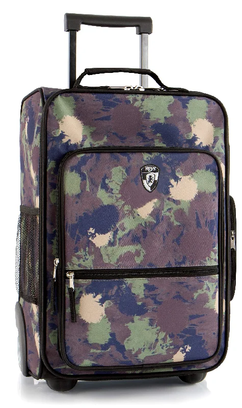 Heys America kids Softside 18" Upright Carry-On Wheeled Luggage (Camo)