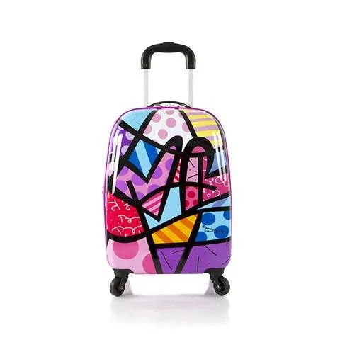 Heys America Unisex Britto Tween Spinner Purple Hearts Luggage