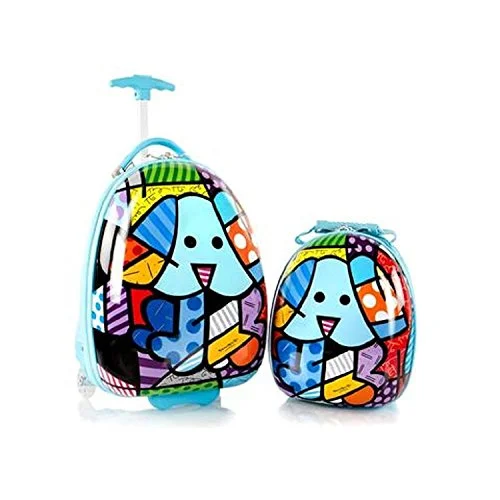 Heys Britto For Kids 2Pc- 18" Luggage And 15" Backpack Set - Blue Dog