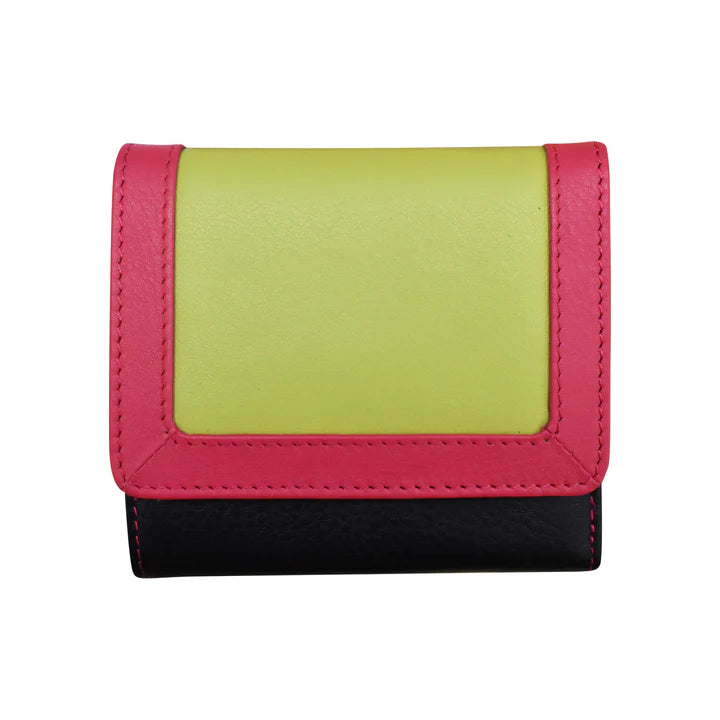 wallets for women with faux leather exterior-ili New York - Leather RFID blocking Tri-Fold Mini Wallet- 7824