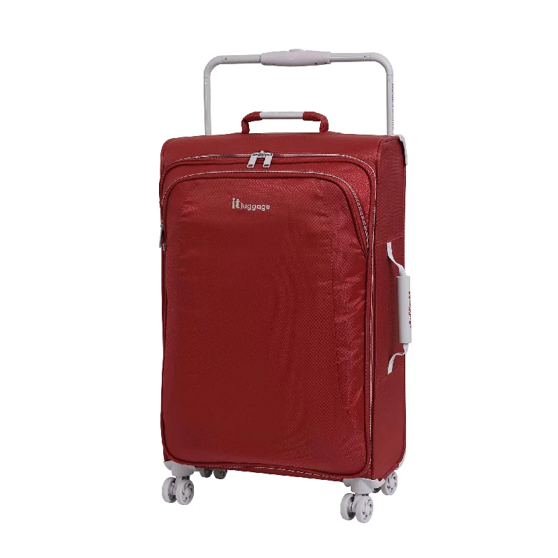 IT Luggage 27.6" World's Lightest 8 Wheel Spinner, Bossa Nova With Vapor Blue Trim