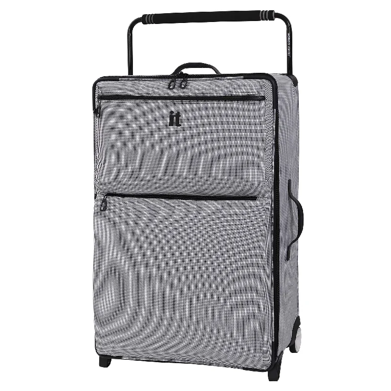 IT Luggage 32.7" World's Lightest Los Angeles 2 Wheel, Black/White