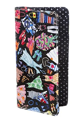 keychains with bottle opener and keyring combo-Sydney Love Wardrobe Print Large Passport Wallet, Multi