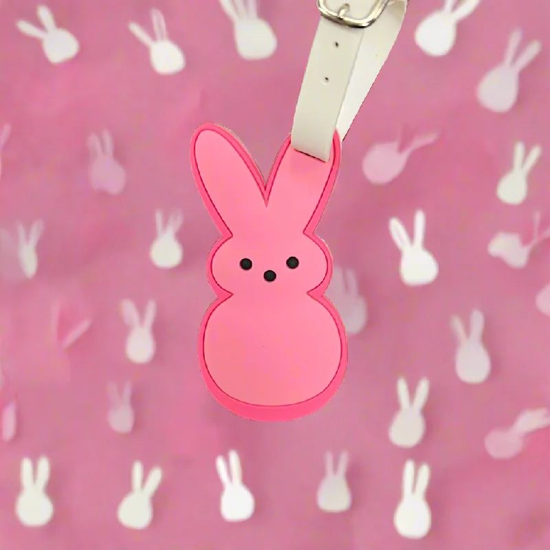 Pink Bunny Mini Luggage Tag- $1.00