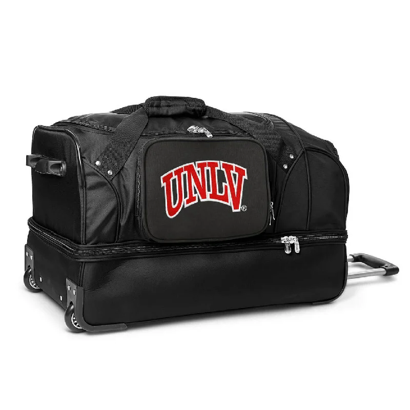 UNLV Rebels 27" Black Rolling Drop Bottom Duffel