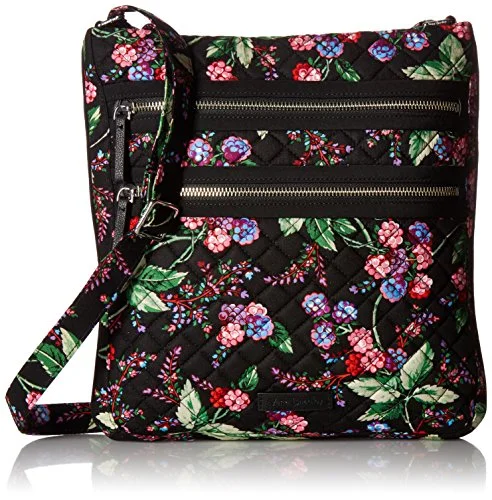 Vera Bradley Iconic Triple Zip Hipster-Signature, Winter Berry