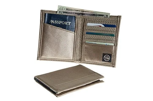 keychains for moms with family-themed designs-Viator Gear Rfid Armor Passport Wallet - Made In The Usa - Vegas Gold