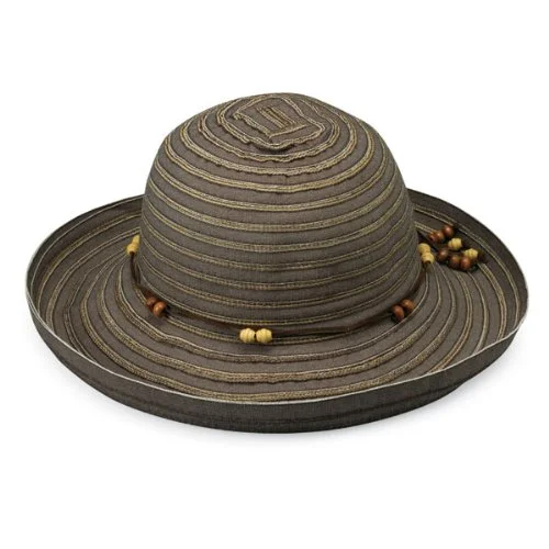 Wallaroo Women'S Breton Sun Hat - Upf 50+ - Packable, Chocolate