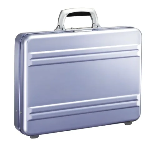 Zero Halliburton Slimline 3 Inch Aluminum Attached, Polished Blue, One Size